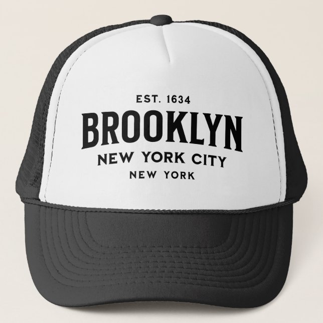 Brooklyn New York Truckerkappe (Vorderseite)