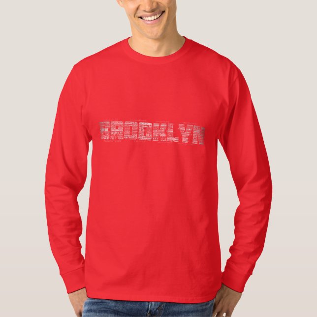 Brooklyn, New York, Typografie Hoodie T-Shirt (Vorderseite)
