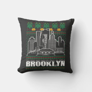 Brooklyn New York Ugly Christmas Kissen