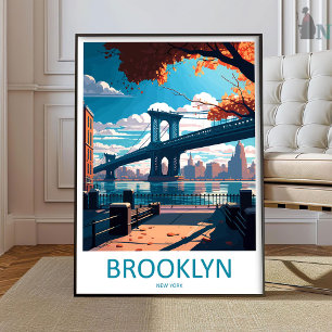 Brooklyn New York Voyage Impression Art Mural Broo