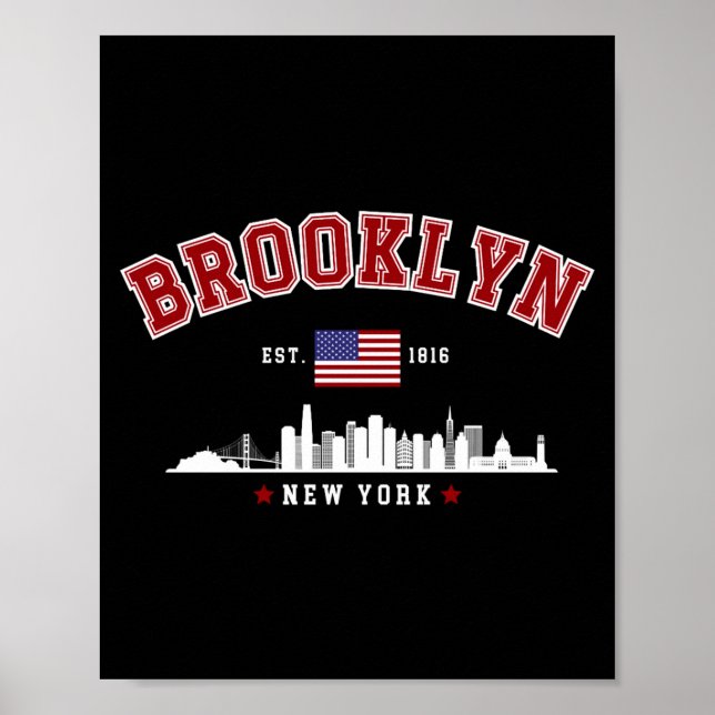 Brooklyn Ney York Gegr. 1816  Poster (Vorne)