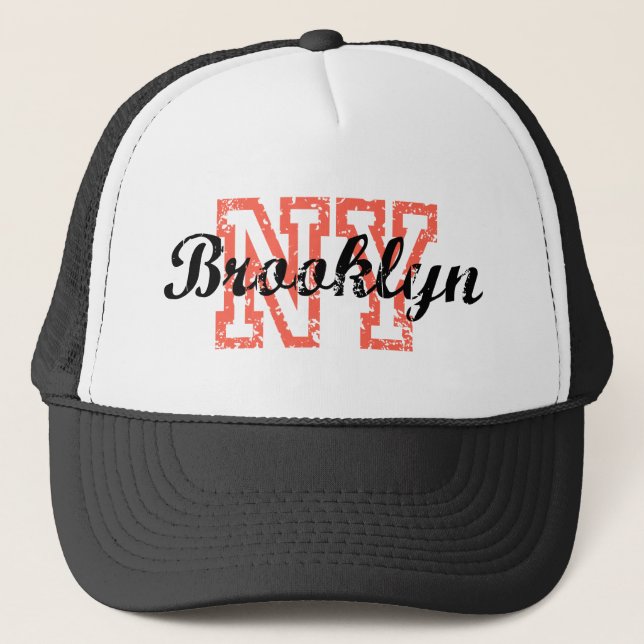 Brooklyn NY Truckerkappe (Vorderseite)