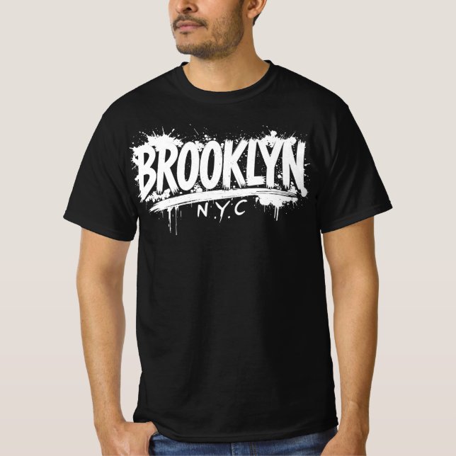 Brooklyn NYC Basic T - Shirt (Vorderseite)