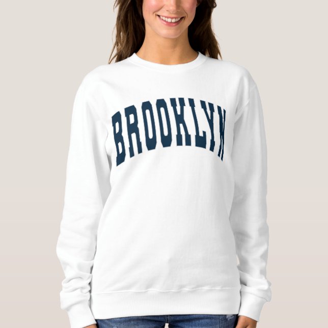 Brooklyn NYC Vintage College Style Sweatshirt (Devant)