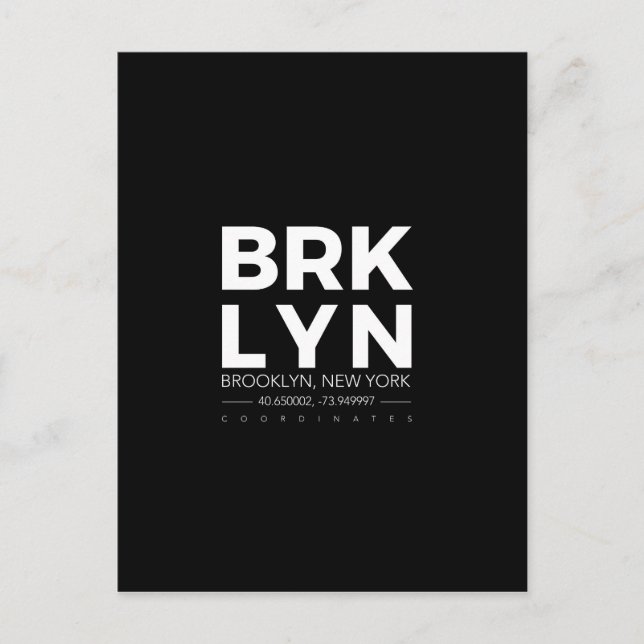 Brooklyn Postkarte (Vorderseite)