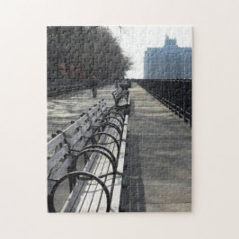 Brooklyn-Promenaden-Stadt Benches Puzzlespiel