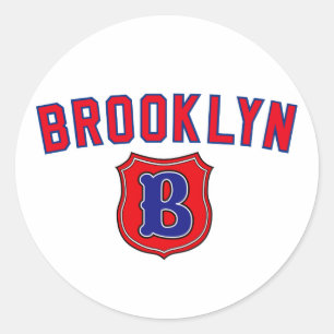 Brooklyn-Rückschritt Runder Aufkleber