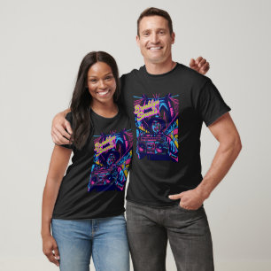 Brooklyn Sounds Boombox Bridge Kunst T-Shirt