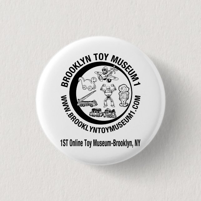BROOKLYN-SPIELZEUG-MUSEUM 1 BUTTON (Vorderseite)