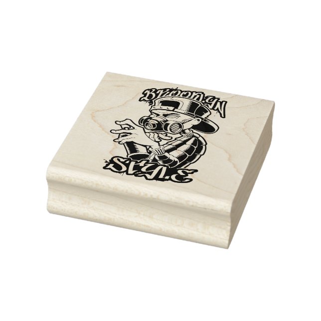 Brooklyn Style Graffiti Gummistempel (Stempel)