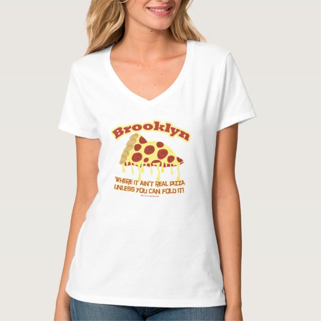 Brooklyn Style Pizza T - Shirt (Vorderseite)