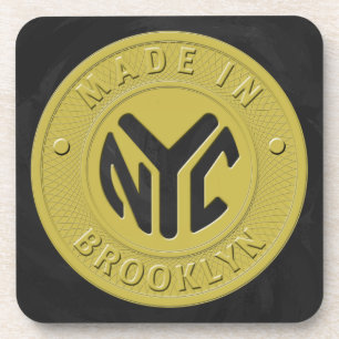 Brooklyn Subway Token Getränkeuntersetzer