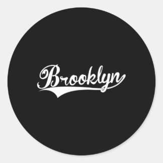 Brooklyn Swoosh S Runder Aufkleber