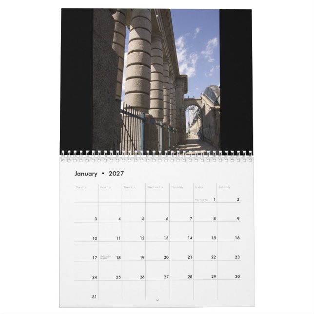 Brooklyn- u. Manhattan-Brückenkalender Kalender (Jan 2027)