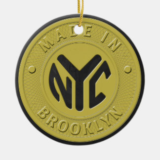 Brooklyn-Untergrundbahn-Zeichen Keramik Ornament
