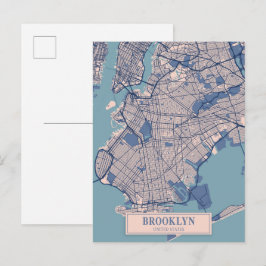 Brooklyn Vereinigte Staaten Breezy City Karte Reis
