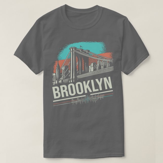 Brooklyn Vintag Design T-Shirt (Design vorne)