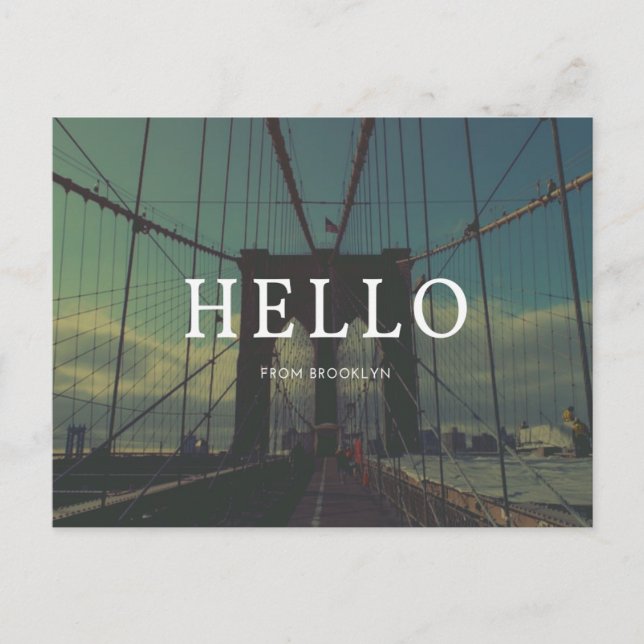 Brooklyn Vintag Postkarte (Vorderseite)