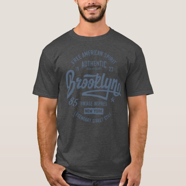 brooklyn vintage authentic girl T-Shirt (Vorderseite)