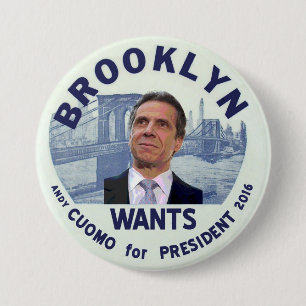 Brooklyn will Andy Cuomo für Präsidenten 2016 Button