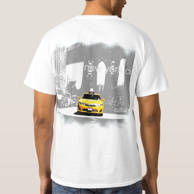 Brooklyn Yellow Taxi Nyc Mens Modern Value Best T-Shirt (Rückseite)