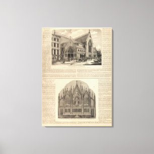 Brooklyntabernacle-großes Organ errichtet Leinwanddruck