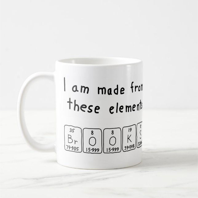 Brooks Periodenname Tasse (Links)