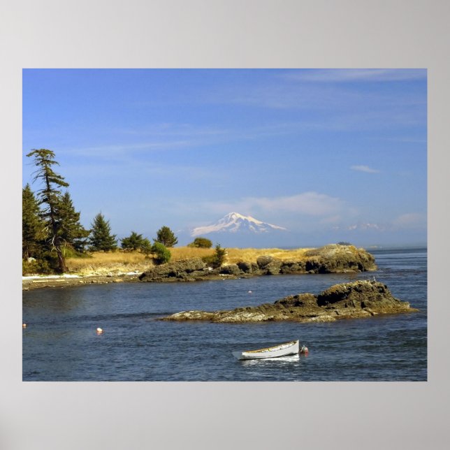 Brooks Point & Mt Baker - Kunstdruckerei Poster (Vorne)