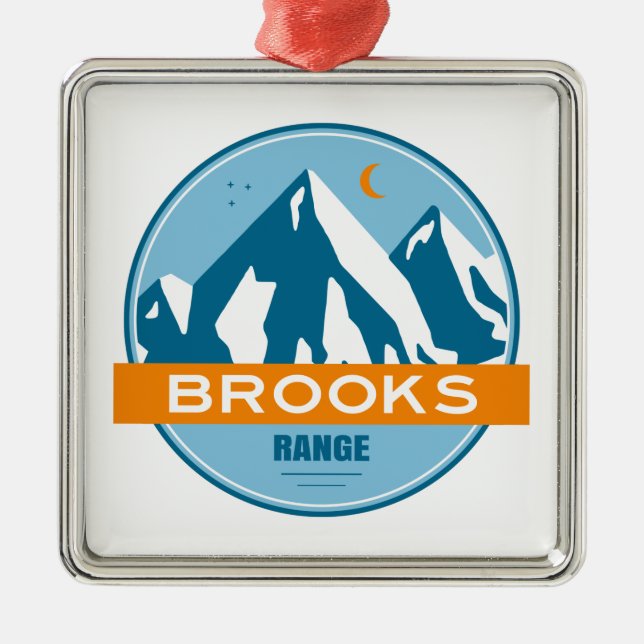 Brooks Range Alaska Ornament Aus Metall (Vorne)