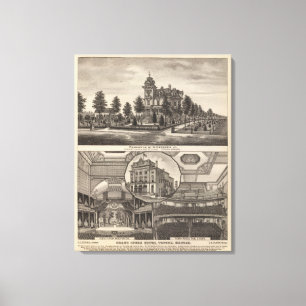 Brooks Residence and Grand Opera House, Kansas Leinwanddruck