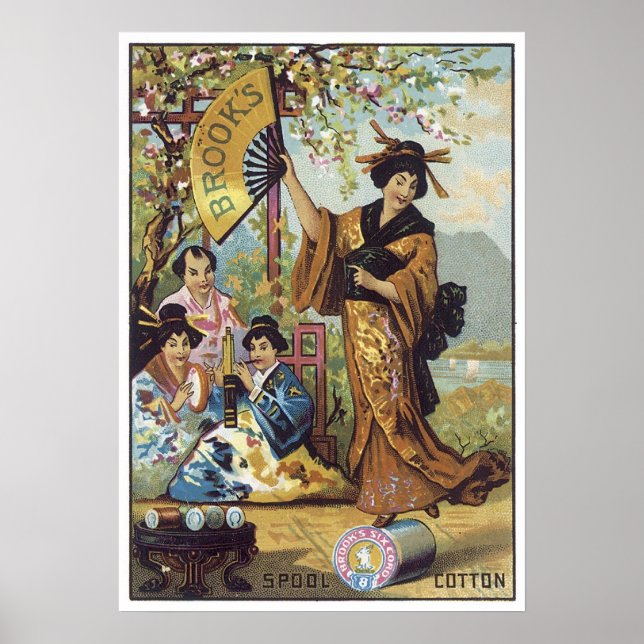 Brooks Spool Cotton Japan Poster (Vorne)