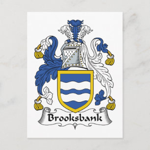 Brooksbank-Familienwappen Postkarte
