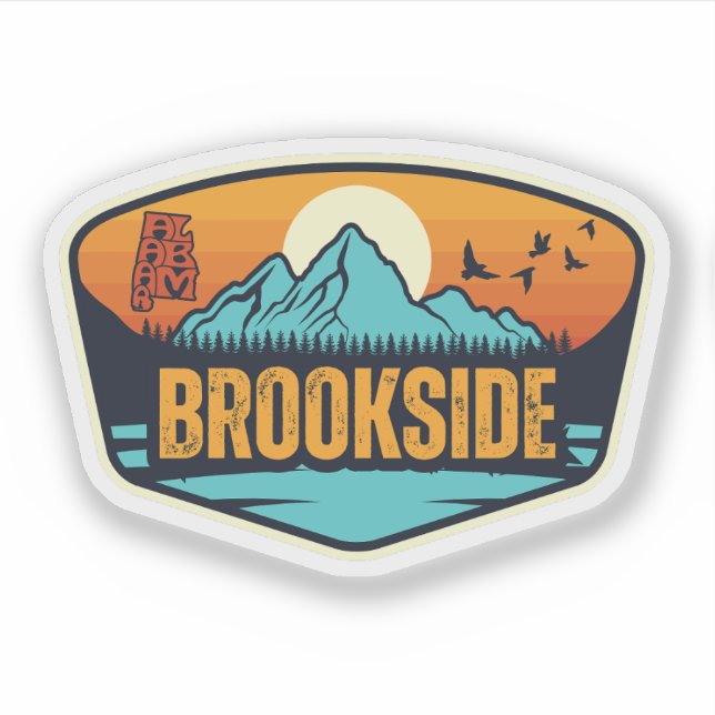 Brookside, Alabama Aufkleber (Vorderseite)