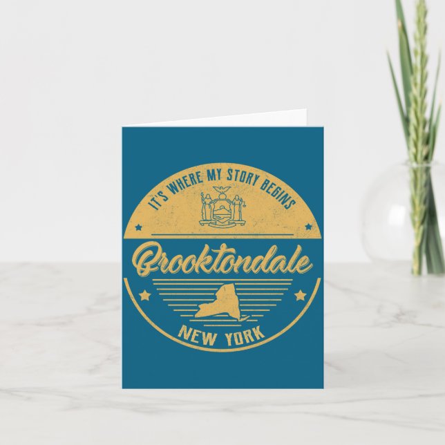 Brooktondale New York Its Where My Story Begins  Karte (Vorderseite)