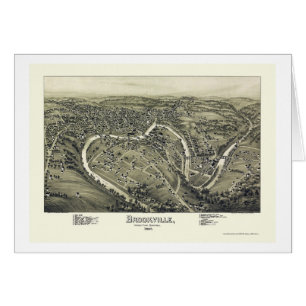 Brookville, carte panoramique de PA - 1895