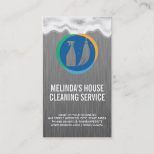 Broom Bottle Spray Logo   Reinigungsdienste   Seif Visitenkarte