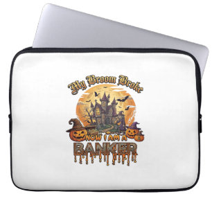 Broom Brach Bankier Halloween Spukhaus Hexe P Laptopschutzhülle