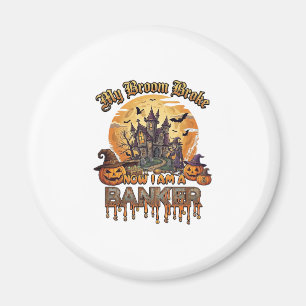 Broom Brach Bankier Halloween Spukhaus Hexe P Magnet