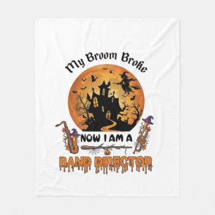 Broom Broke Band Direktor Halloween Spukhaus Fleecedecke