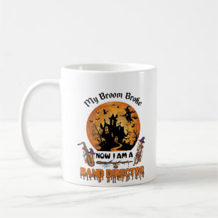 Broom Broke Band Direktor Halloween Spukhaus  Kaffeetasse