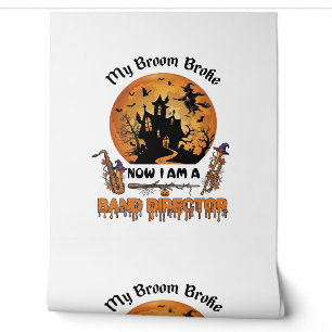 Broom Broke Band Direktor Halloween Spukhaus  Tapete