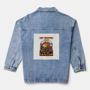 Broom Broke Tractor Halloween Hexe Geister_1 Jeansjacke