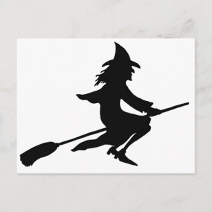 Broom Hexe Postkarte