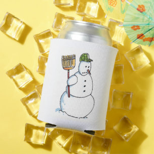 Broom Schneemann Dosenkühler