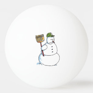 Broom Snowman 1-Sterne Tischtennisball