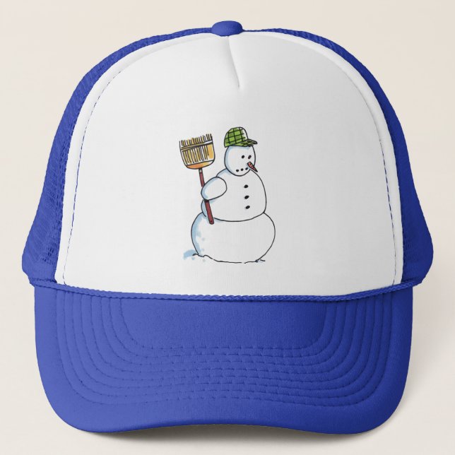 Broom Snowman LKW-Hut Truckerkappe (Vorderseite)