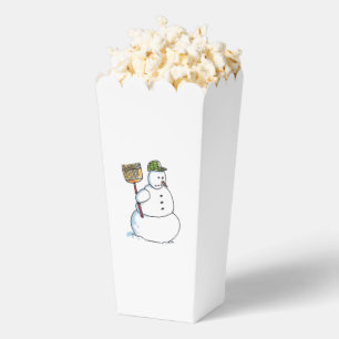 Broom Snowman Popcornboxen Geschenkschachtel