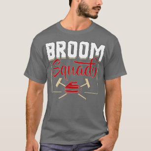 Broom Squad Curling Zubehör Wintersportort T-Shirt