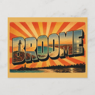 Broome WA Australien Red Dirt Coast Art Postkarte