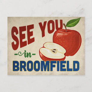 Broomfield Colorado Apfel - Vintage Reise Postkarte